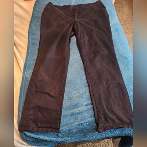 Lee Essential Chino 16 Med Black Straight Leg Dress Pants